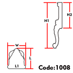 پایه کنسول ABS کد 1008