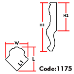 پایه کنسول ABS کد 1175