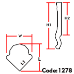پایه کنسول ABS کد 1278