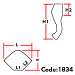 پایه ABS رز کد 1834
