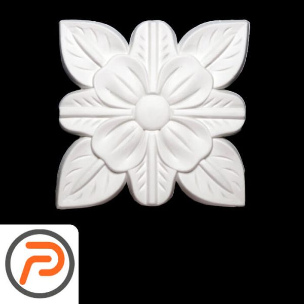 گل تزئینی طرح منبت pvc کد A 108