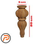 پایه چوبی چند وجهی 20 سانتیمتر